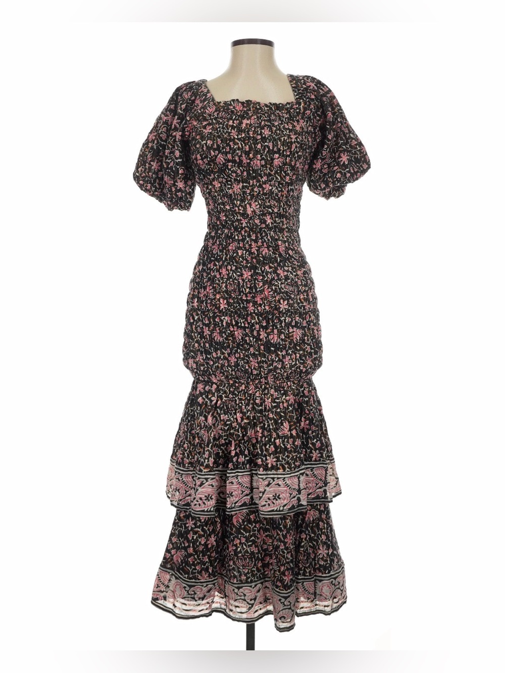 Cleobella Adelyn ankle dress in fan print - Picture 6 of 8